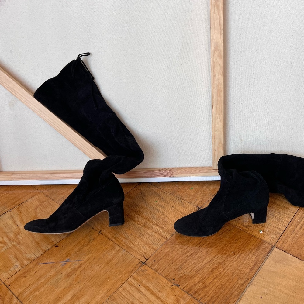 Stuart Weitzman over the knee suede boots